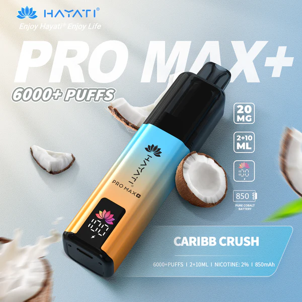 Hayati® Pro Max+ | 6000+ Puffs Caribb Crush