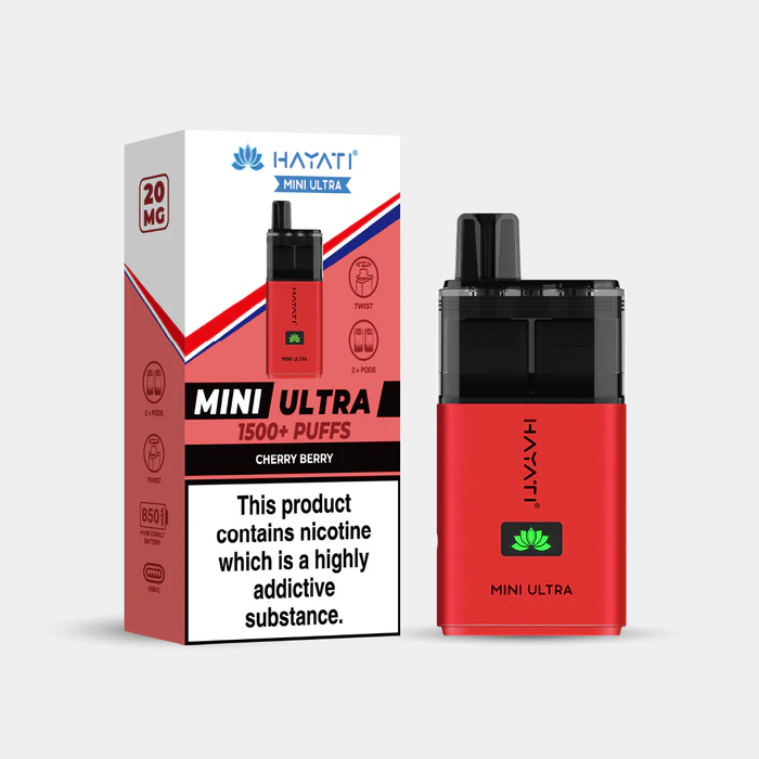 Hayati® Mini Ultra | 1500+ Puffs Cherry Berry