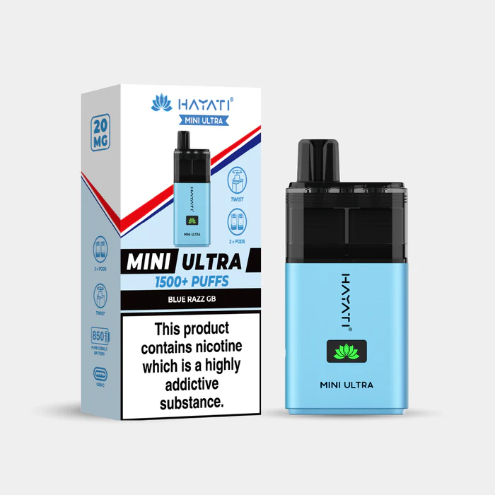 Hayati® Mini Ultra | 1500+ Puffs Blue Razz GB