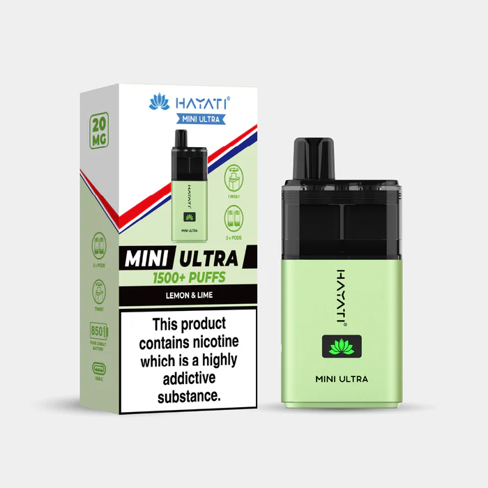 Hayati® Mini Ultra | 1500+ Puffs Lemon & Lime