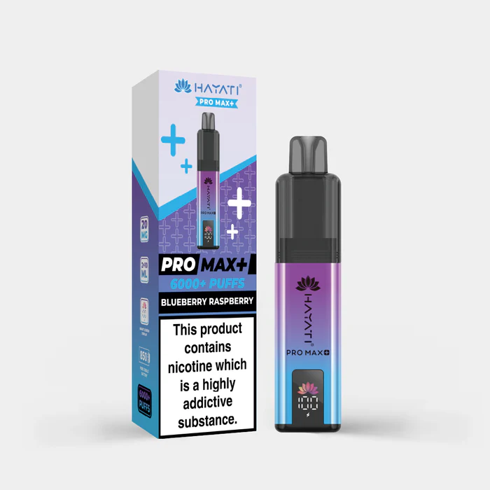 Hayati® Pro Max+ | 6000+ Puffs Blueberry Raspberry - Image 2