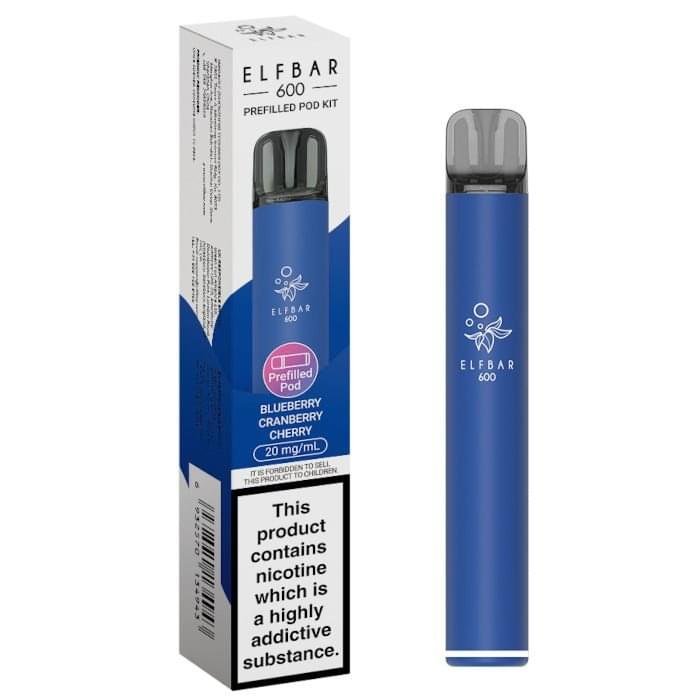 ELFBAR 600 Prefilled Pod Kit Blueberry Cranberry Cherry