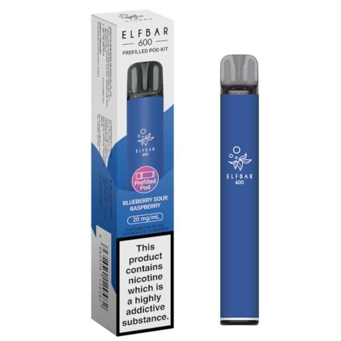ELFBAR 600 Prefilled Pod Kit Blueberry Sour Raspberry