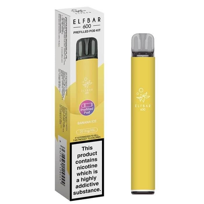 ELFBAR 600 Prefilled Pod Kit Banana Ice
