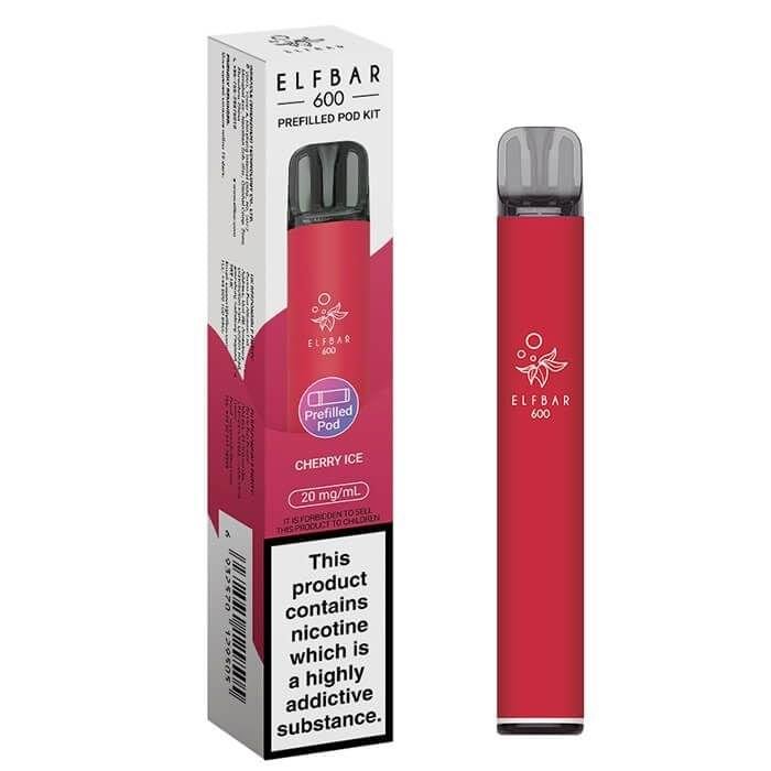 ELFBAR 600 Prefilled Pod Kit Cherry Ice