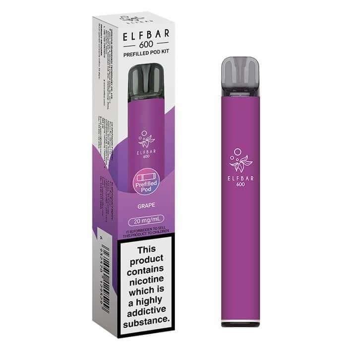 ELFBAR 600 Prefilled Pod Kit Grape