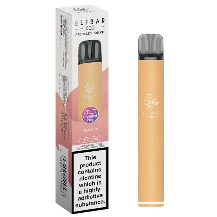 ELFBAR 600 Prefilled Pod Kit Peach Ice