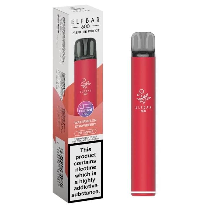 ELFBAR 600 Prefilled Pod Kit Watermelon Strawberry
